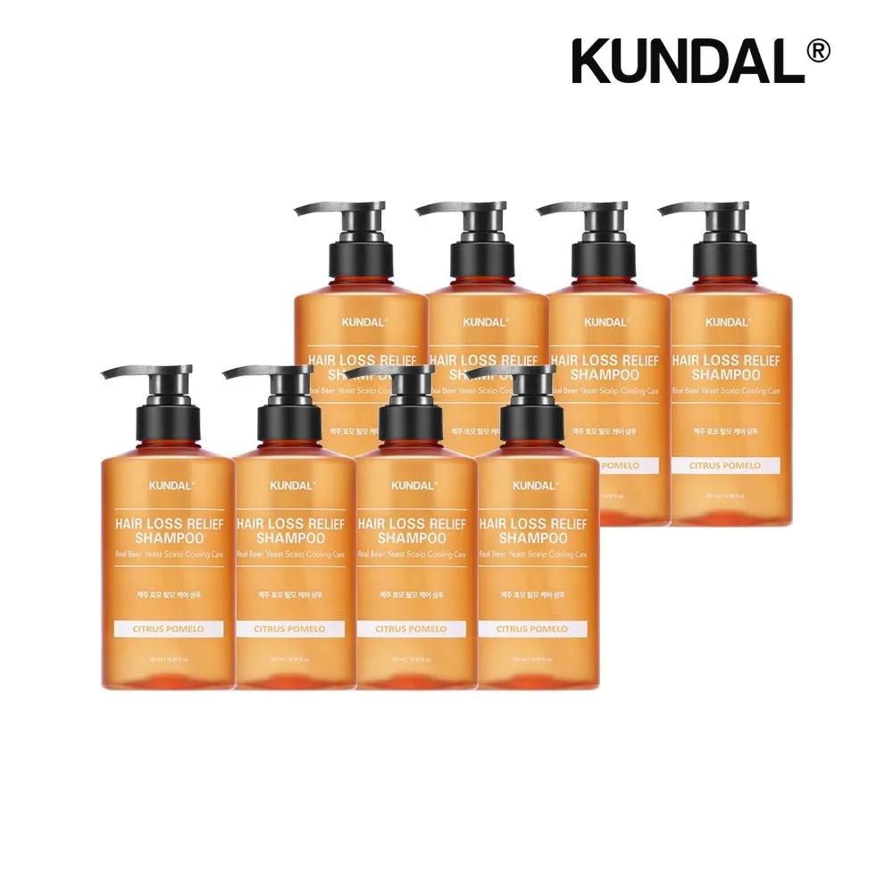 KUNDAL Brewer s Yeast Hair Loss Shampoo Citrus Pomelo 500ml x8