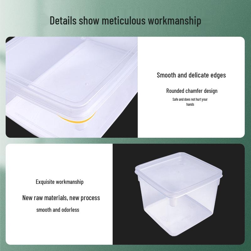 Microwaveable Transparent Food Storage & Organizer Box