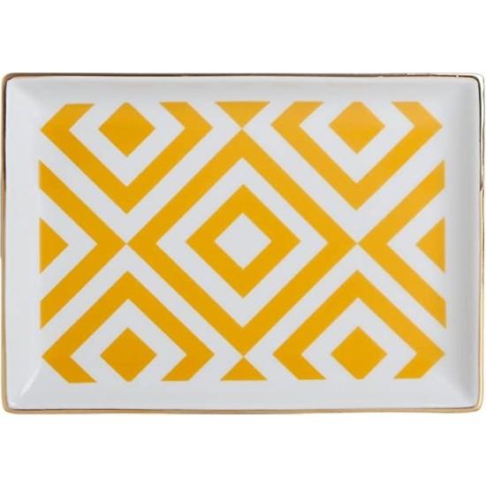 

Порланд Марокко Тарелка для завтрака Pattern4 Желтый 18X13CM