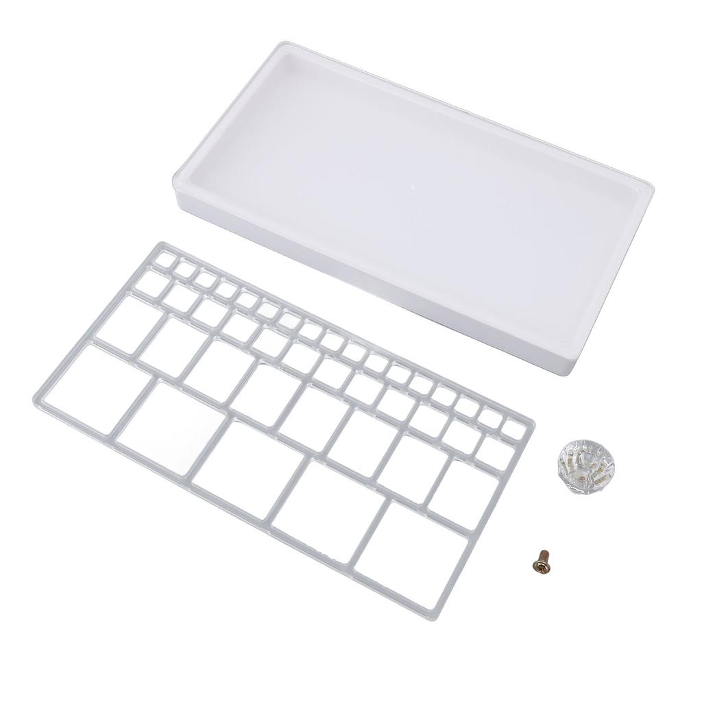 Watch Parts Storage Box Divided Storage Precise Parts Watch Movement Dial Tray with Dustproof Cover