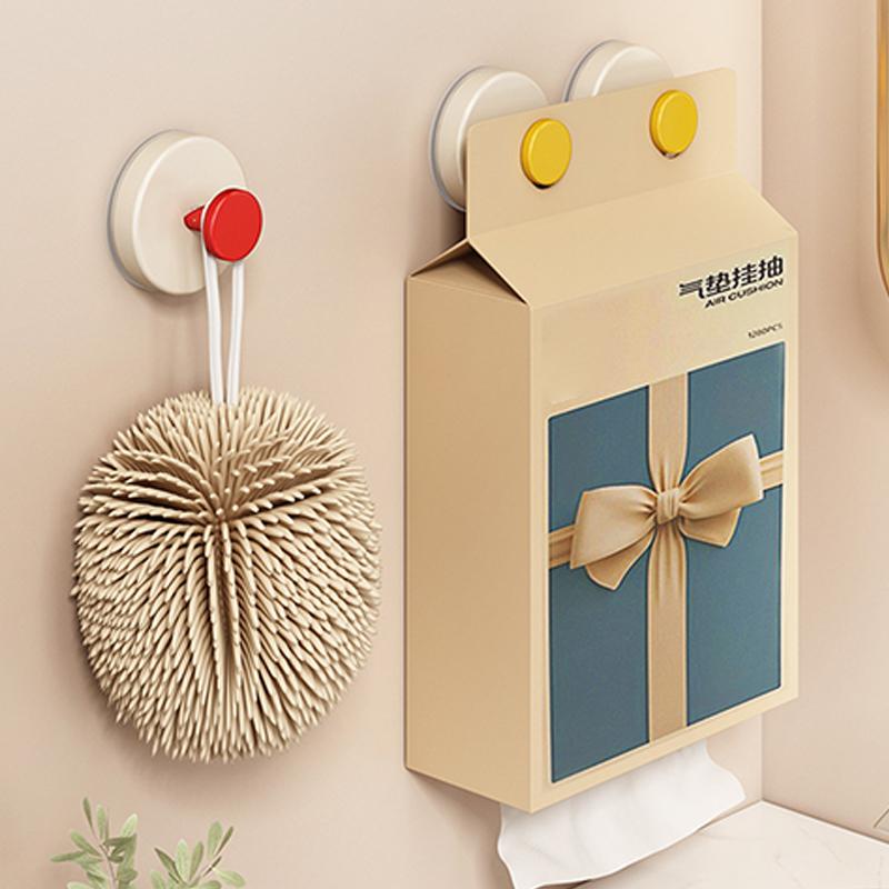 Reusable Abs Suction Cup Hook Punch-Free Wall Mounted Wall Hanger Accessories Vacuum Door Hooks Toilet