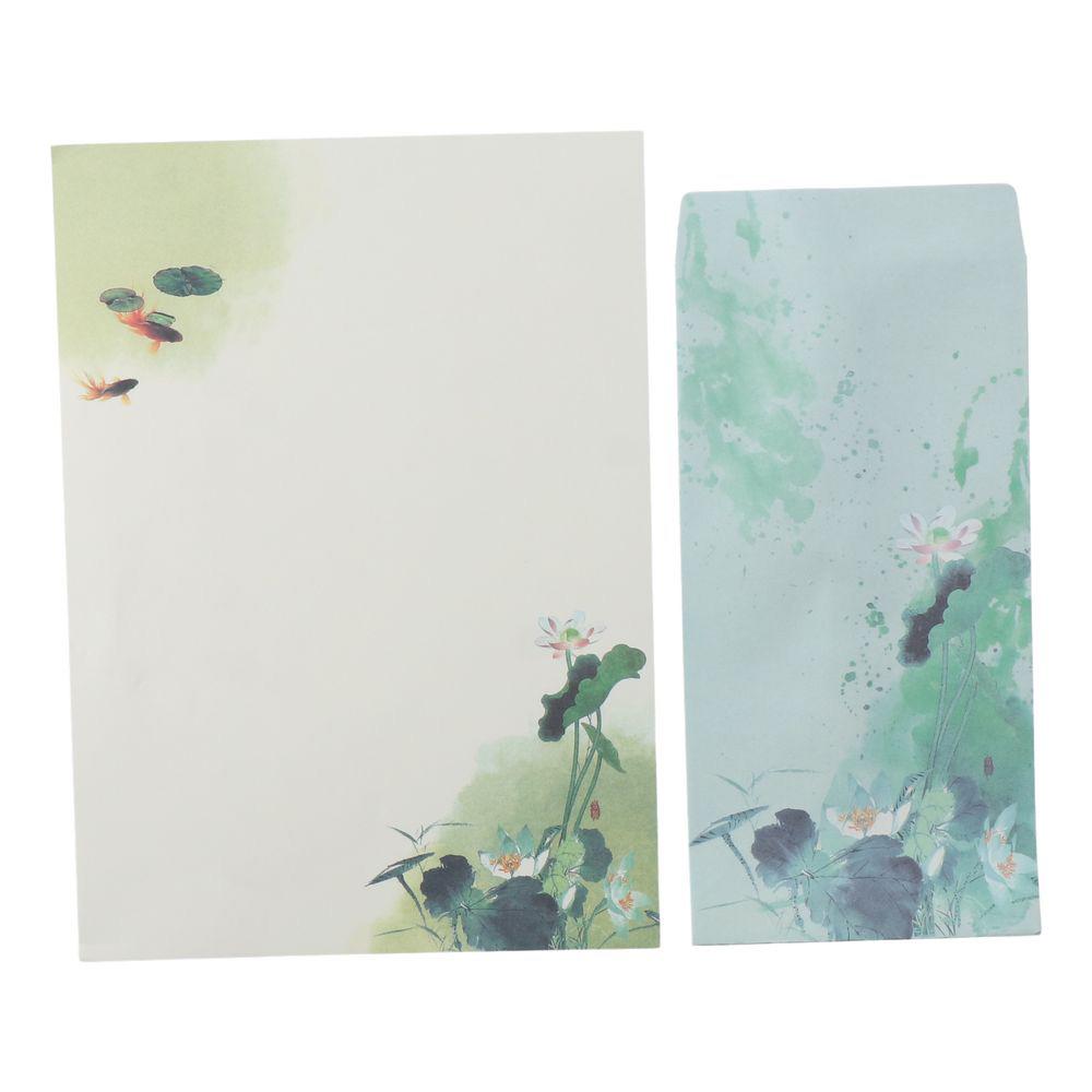 Vintage Stationery Paper A4 Writing Paper Colorful Letter Paper and Envelopes Set  Office