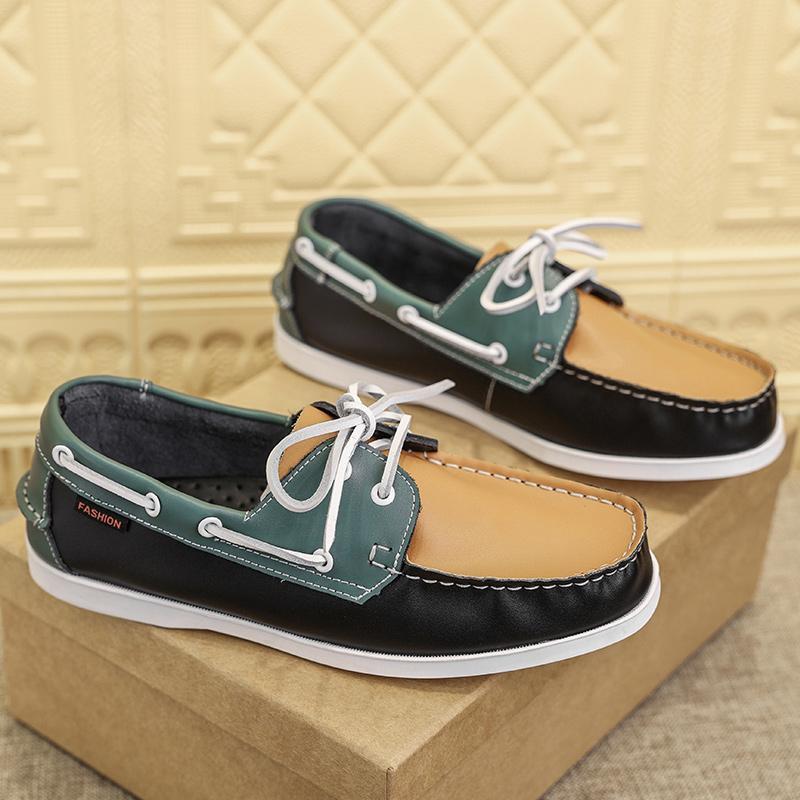 

Fashion Popular Casual and Fashionable Sports Shoes PU European and American Lace Up Business Brand Le Fu Shoes Size 39-47 Men Shoes 47