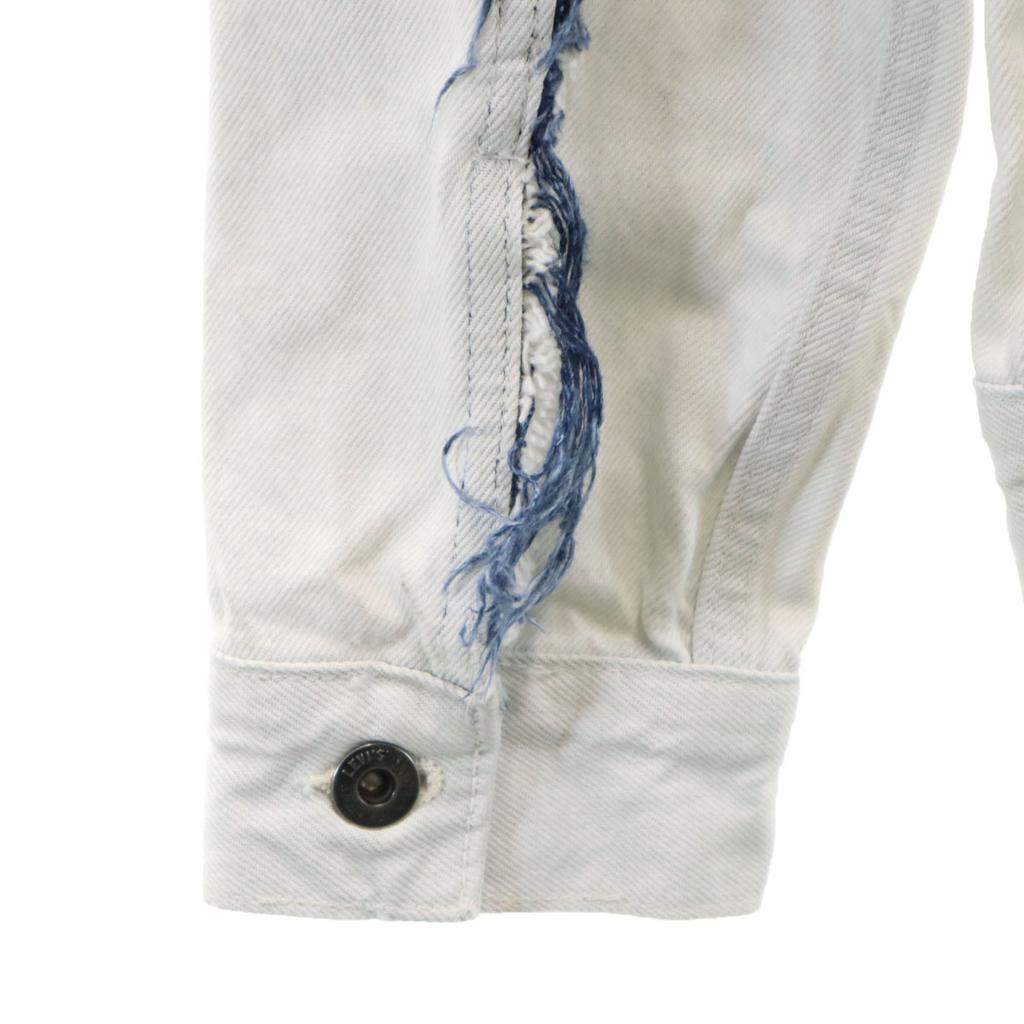 Levi's Big E Denim Jacket S White System Jeans Men's Used