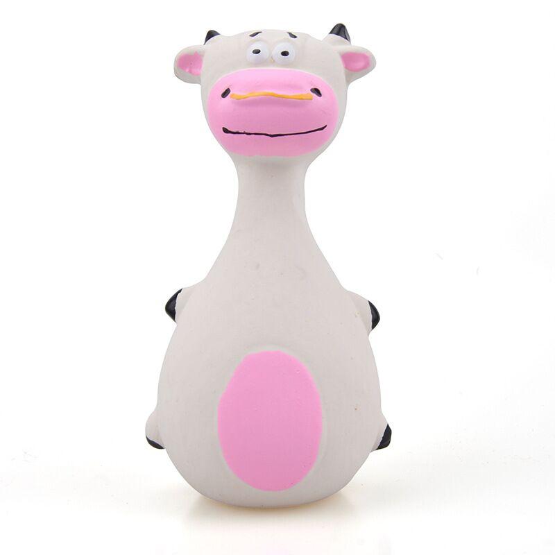 Pet Dog Toys Latex Squeaky Sound Toys Bite-Resistant Puppy Soft Rubber Toy Chew Teeth Cleaning Small Medium Dogs Elephant Cow