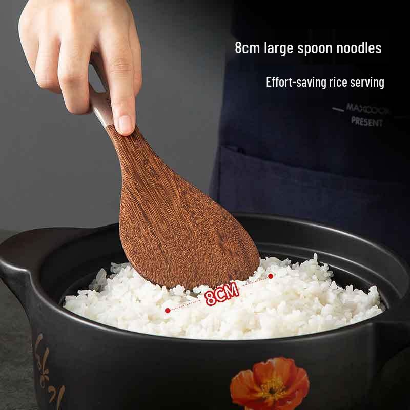 

MAXCOOK Wenge Wood Non-slip Handle Rice Spoon