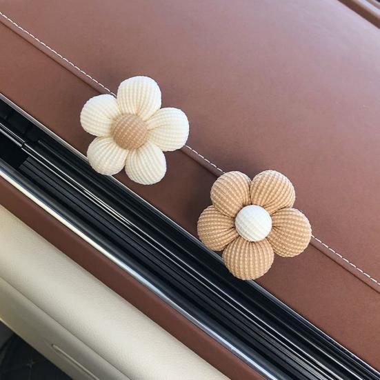2/3Pcs Sweet Flower Shape Car Mini Hooks Dashboard Backseat Car Hanger Organizer Purse Earphone Charging Cable Adhesive Hooks