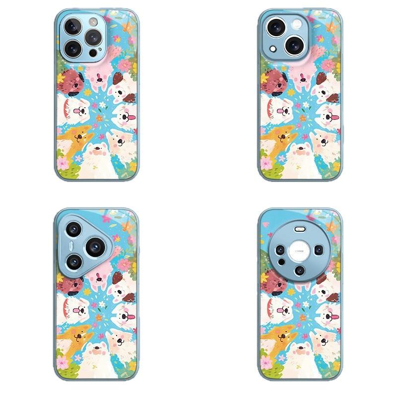 For Apple 16 Promax New Year Women's Model for IPhone Mobile Phone Case 15 Onlookers Dog 14pm Hydrogel Shell