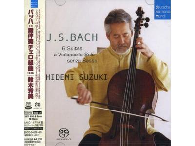 HIDEMI SUZUKI J.S.BACH 6 SUITE FOR CELLO SOLO-JAPAN 2 SACD HYBRID J50 BVCD-34028
