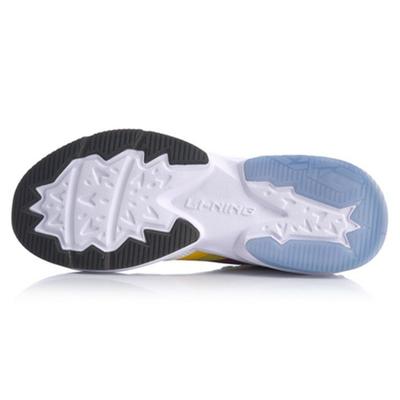 Li Ning Transcend Rutschfest Abriebfest Niedrig geschnittene Laufschuhe Herren Weiß Blau AGLQ029-3