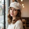 Winter Accessories Newsboy Hat Octagonal Buckets Hat High-rise Style Women Berets  Female Wear