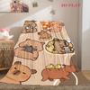 Rainbow Bear Sips Pink Drink blanket blanket Soft and comfortable Outdoor plush blanket Christmas gifts sheet