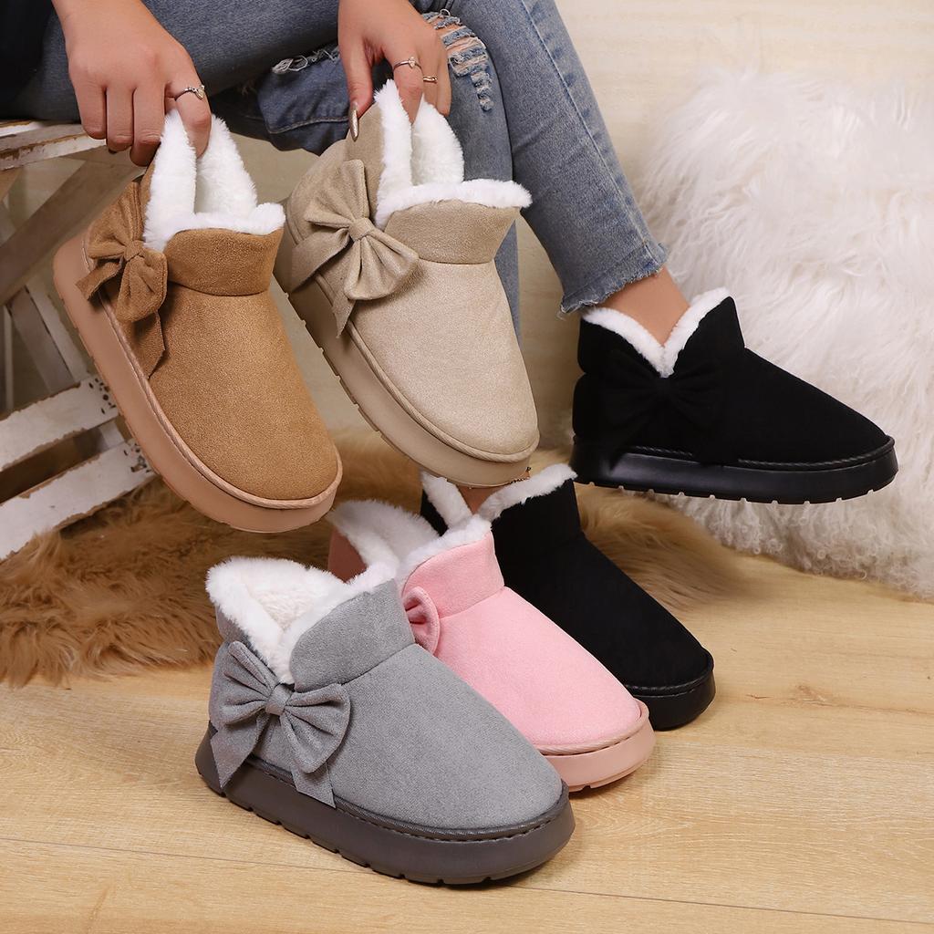 Home Cotton Slippers, Warm and Thick, Couple Style, Simple Autumn and Winter, Indoor Half Bag, and Home Decor