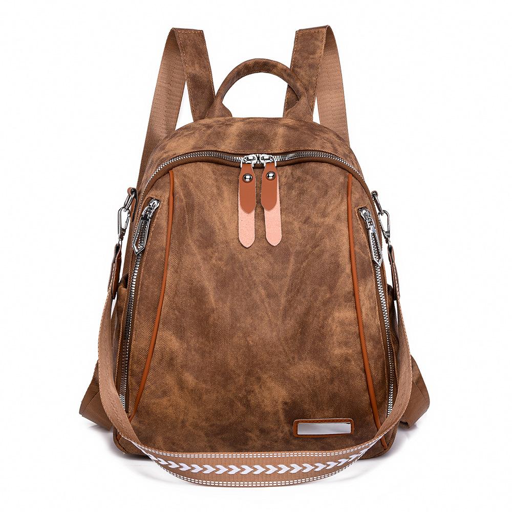 Рюкзак для женщин, новый повседневный, большой емкости, модный и универсальный, школьный рюкзак, мягкий кожаный, легкий