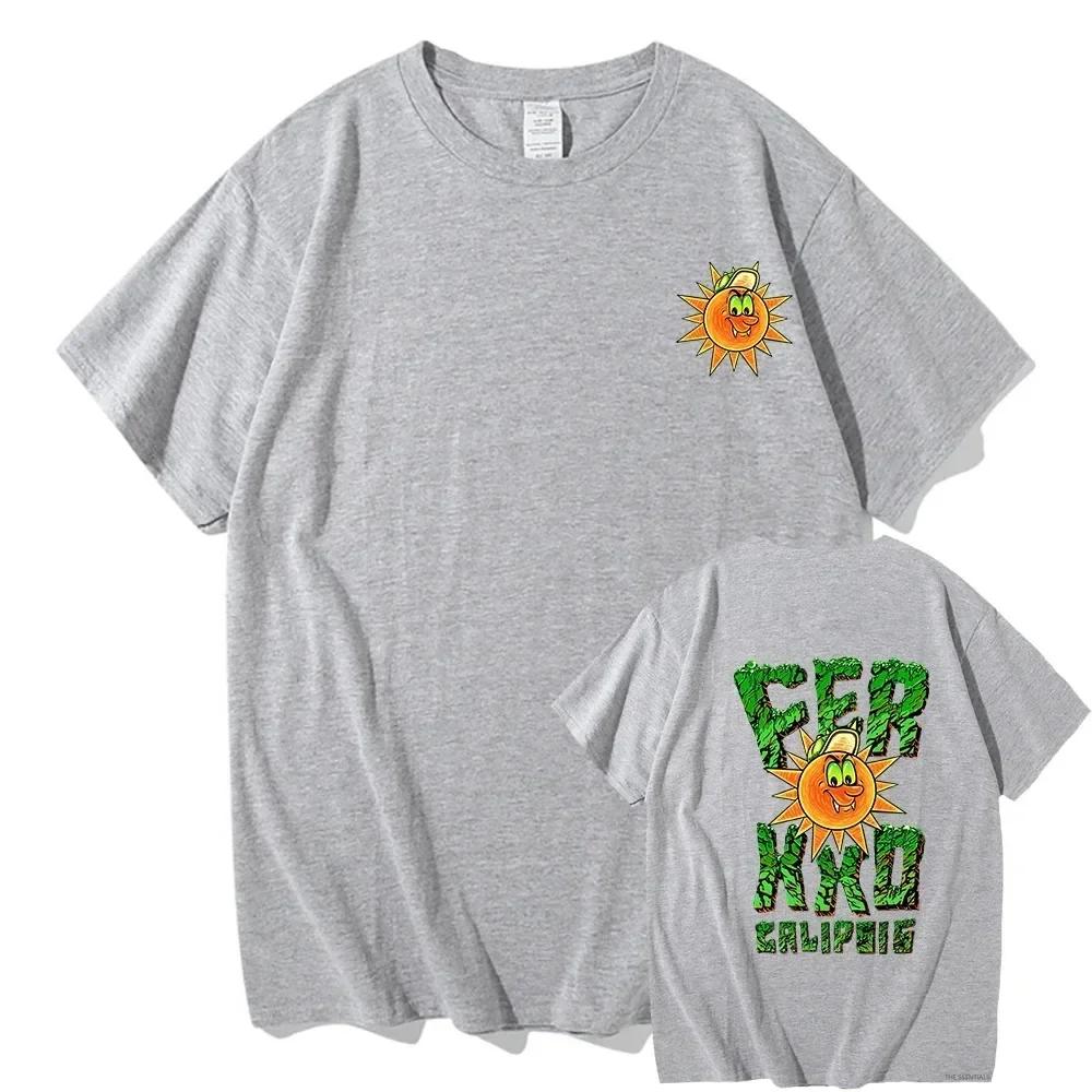Classic FerxxoCalipsis Tour 2024 T Shirts Feid MenWomen Clothing Hip Hop Tops Vintage Unisex Streetwear Cotton Graphic T-Shirts