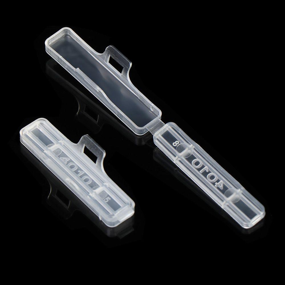 50PCS Waterproof Transparent Display Identification Box Cable Tie Marker Tag Cable Sign Cards Label
