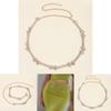 Womens Metal Bone Design Waist Chain With Rhinestone Decoration For Summer Fashion Accessories