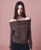 TOWAV Wee Off Shoulder Knit_Mocha