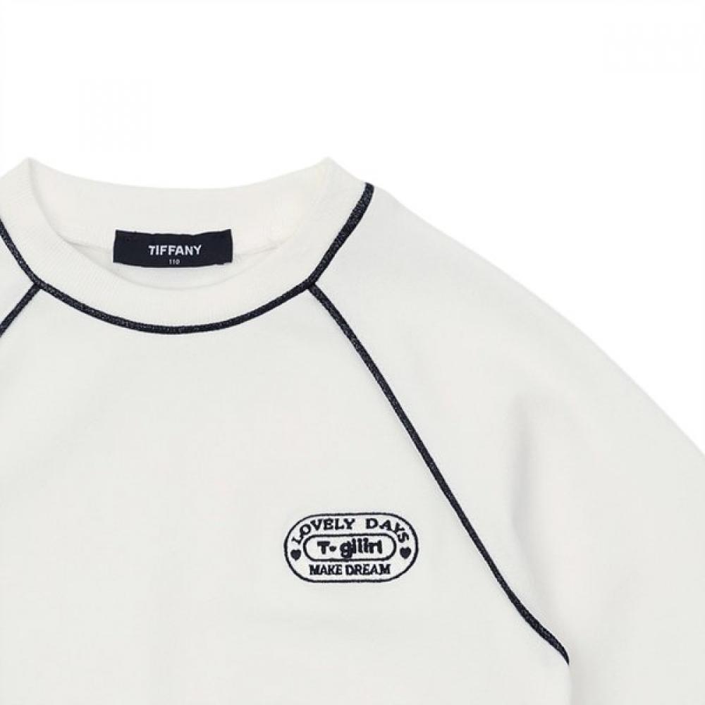 Tiffany Ivory Piping DecoraTive T shirT T54kaT070