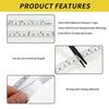Self-Adhesive Metal Tape Measure Steel Adhesive Backed Tape Ruler Durable Workbench Ruler  Drafting