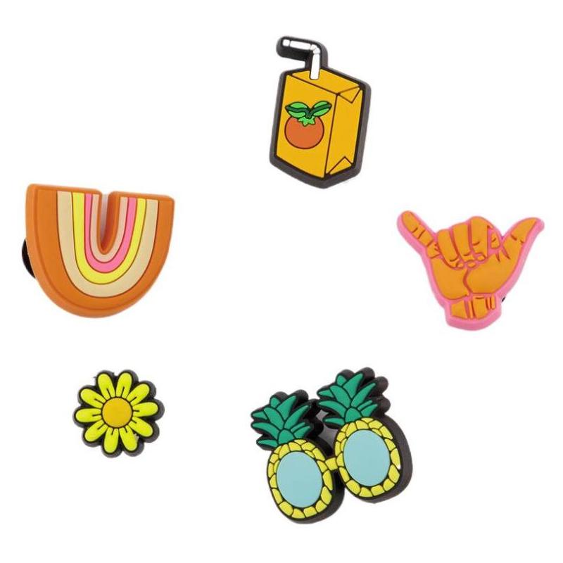 

Crocs SUNSHINE IS FINE 5-Pack - Charm Unisex Couple Multicolor F разноцветный