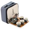 Chinese Kung Fu Tea Set Sand Ceramic Tea Set Travel Kung Fu Tea Set Gift Porcelain Purple Clay Pot Poured Ceramic Tea Set