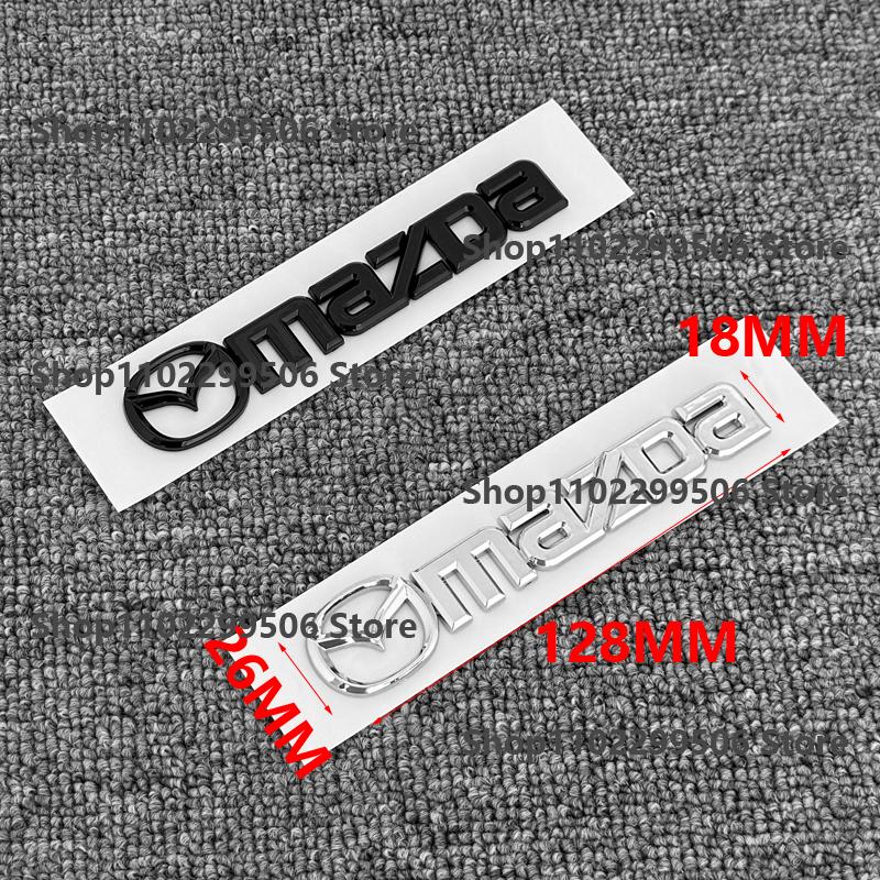 For Mazda CX30 50 60 70 80 90 CX3 CX5 7 CX8 9 Mazda2 3 6 5 8 RX7 MX5 Sticker ABS Trunk Decorative Decal Car Body Fender Emblem a1