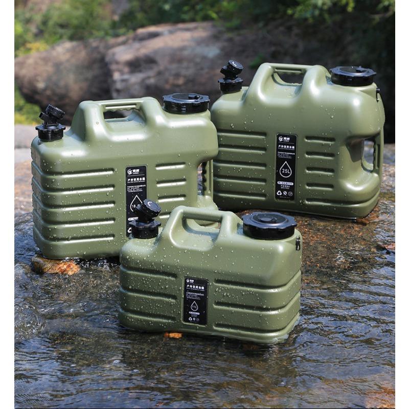 11/12/18.5/25L Large Capacity Water Kettle Camping Bucket with Detachable Portable Car Water Tank Holder Portable Car Water Tank