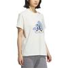 adidas Graphic Logo Round Neck Sports Casual Short Sleeve T-Shirt Women T-Shirts Han-Jade-White KC0970