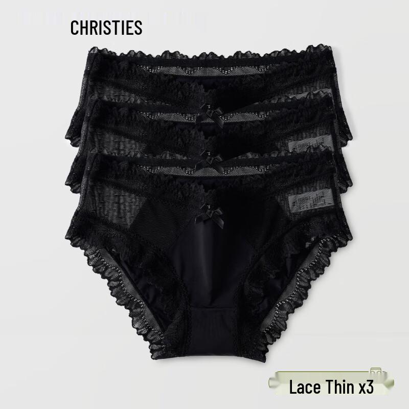 Christies Women's Sexy Lace Low-Rise Briefs 3-Pack