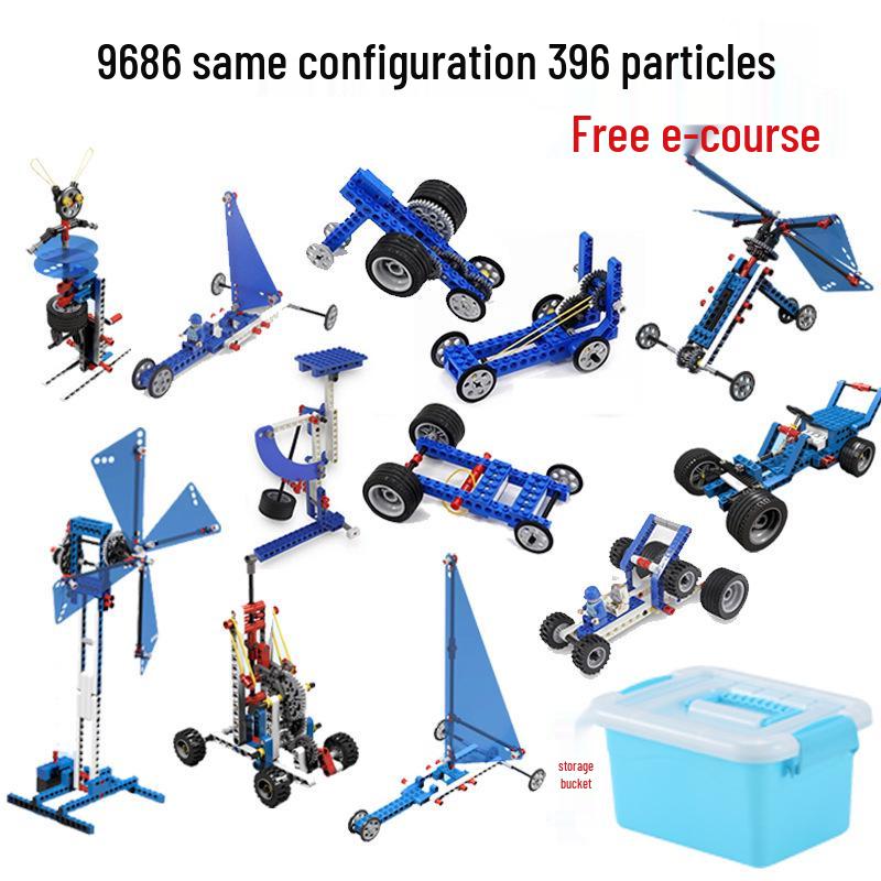 Lego-Compatible Programming Robot with Technic Building Blocks for Educational Play