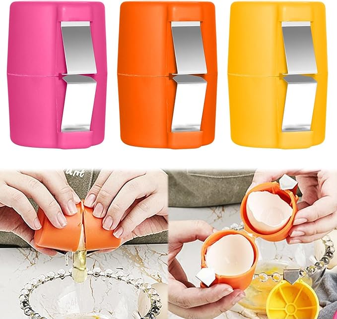 Handheld egg separator, kitchen gadgets (3-piece set)