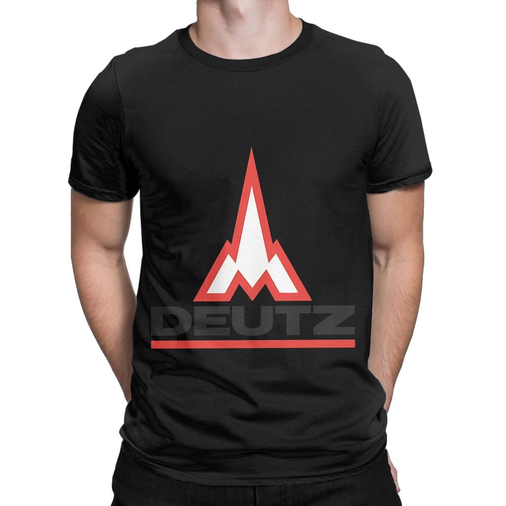 Deutz Fahr Grappig Grafisch 100% Katoen T-shirt Deutz Fahr T-shirts Tops Voor Mannen
