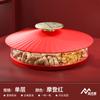 Plastic Dried Fruit Box Squirrel Cover Round Snack Tray Candy Box Food Organizer Melon Seed Nut Dried Fruit Plate Storage Boxes