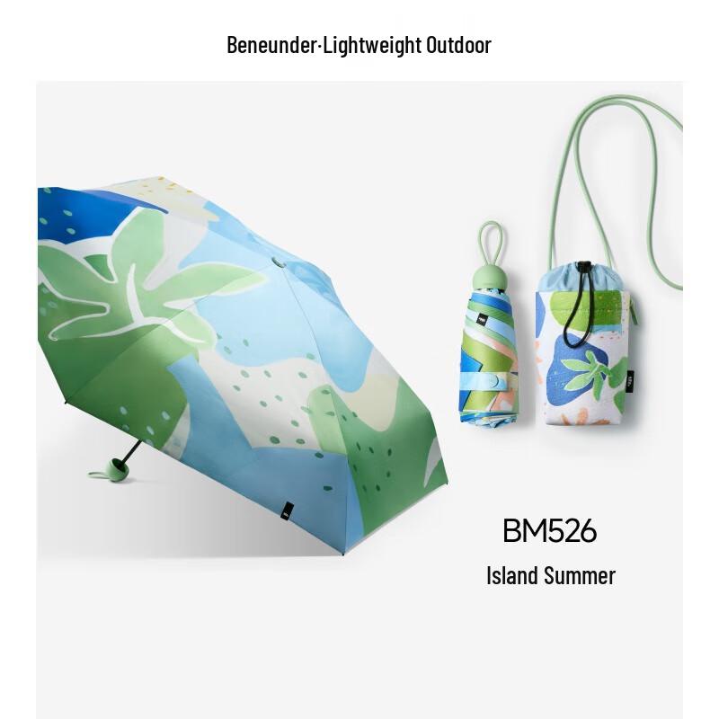 Beneath the Banana Wildflower BM526 Five-Fold UV Umbrella
