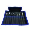 Black ESD Anti-Static Stainless Steel Tweezers Set with Bent Tip for Industrial Repair
