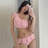 1011 Dongdaemun New Women's Swimsuit INS Fashion Hot Girl Style Sexy One-Shoulder Split Swimsuit