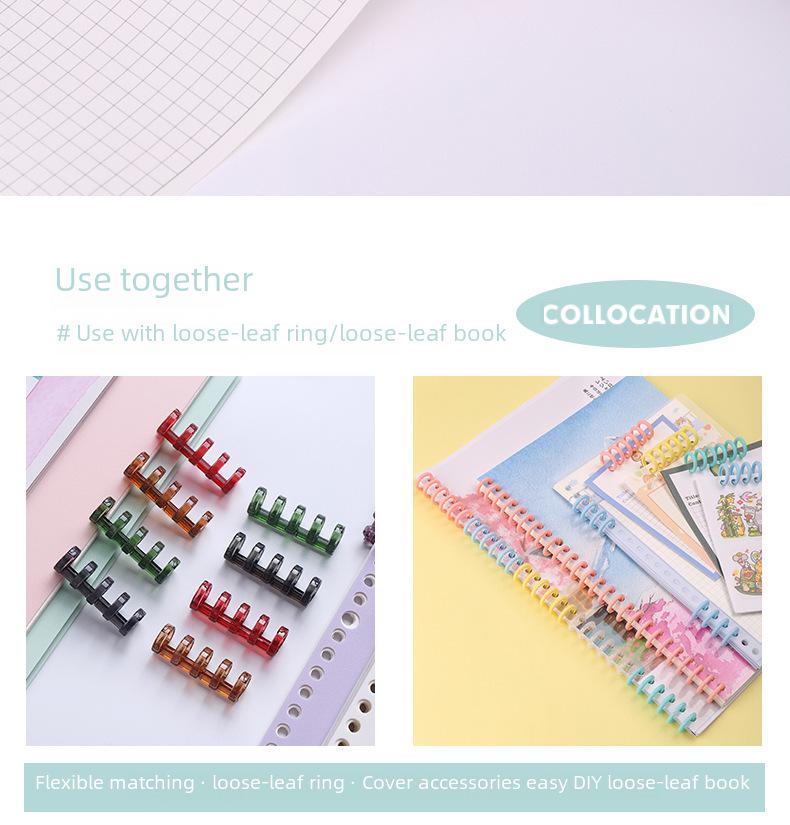 Kede You Six-Hole Portable Mini Puncher - Cute Manual Multi-Hole Student Stationery.