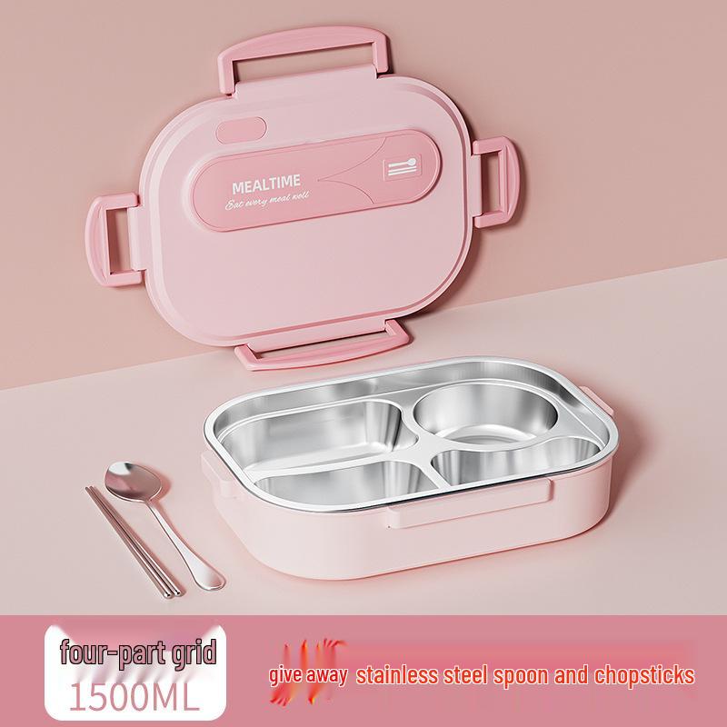Microwaveable 316 Stainless Steel Insulated Bento Lunch Box for School Girls & Office Workers