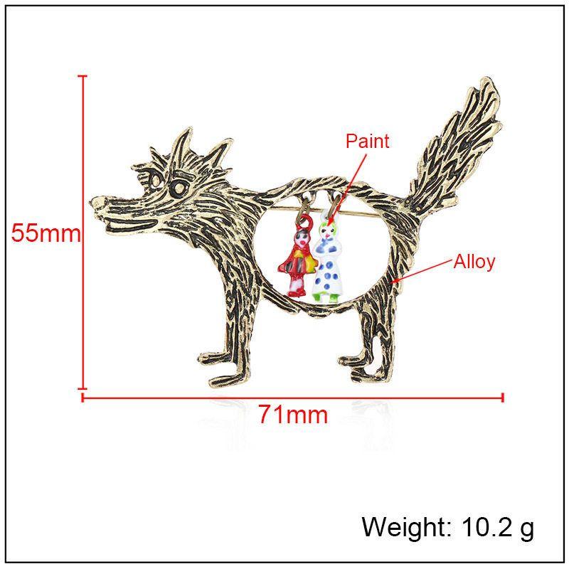 Fairy Tale Fashion Retro Metal Animal Fashion Brooch