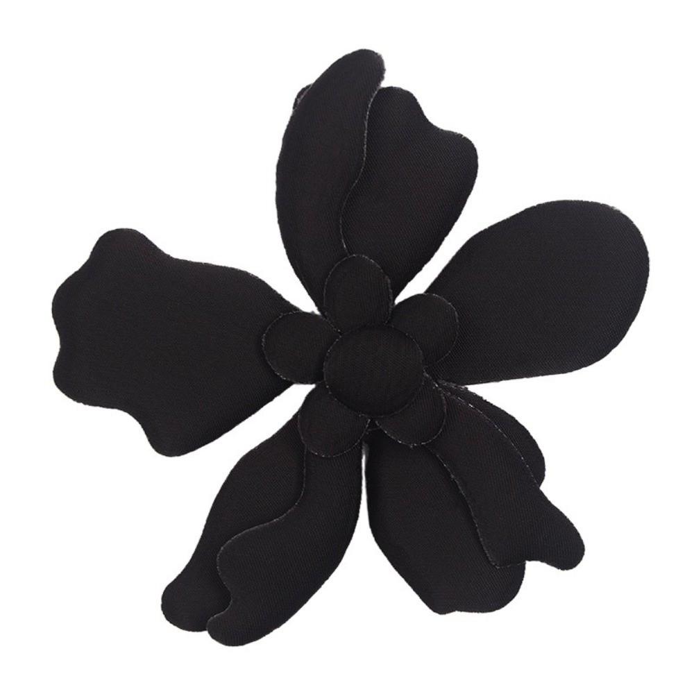 5pcs Silk Lily Artificial Flowers 3D Embroidered Denim Simulated Lily Fake Flower Flower Brooch DIY Handmade Accessories