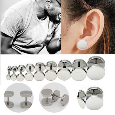 Ohrstecker, Einfachheit, Dekoration, antiallergisch, rund, für Herren, Ohrstecker, Geburtstagsgeschenk