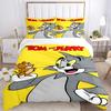 3pcs Tom, Jerry Duvet Cover Set, 1 Duvet Cover + 2 Pillowcases (No Insert), High-Definition Print for All Seasons,Durable Yy251103002