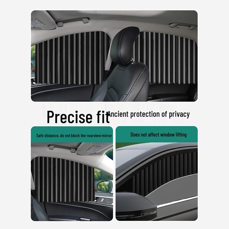 Magnetic Car Sunshade Curtains - Sun Protection & Heat Insulation for Children's Privacy on Side Windows