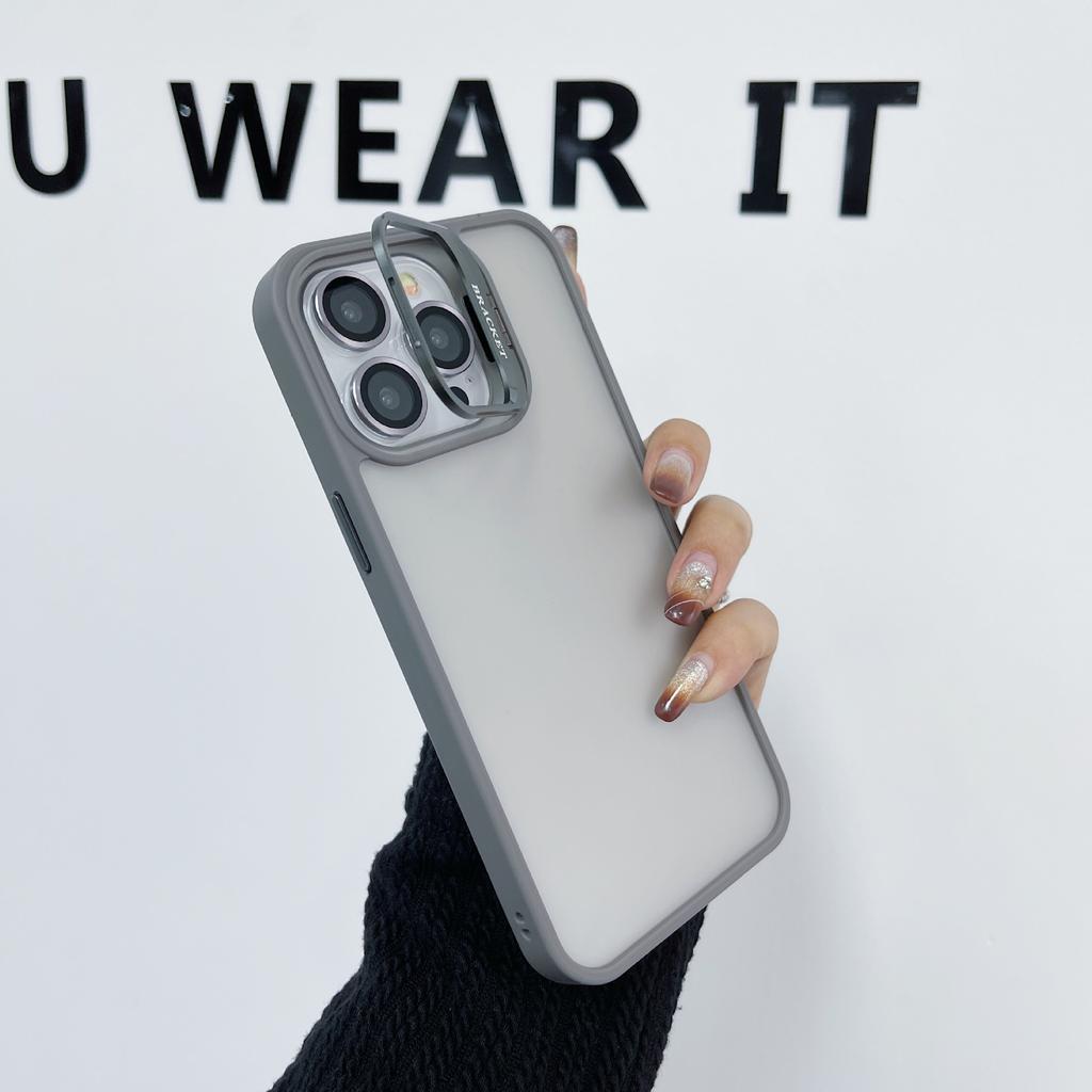 Invisible Bracket Suitable for Apple 15pro Mobile Phone Case Skin Feeling IPhone 14 Lens Film 13 Matte Protective Cover