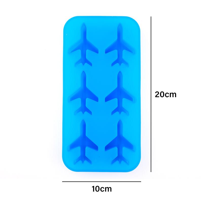 Silikon 3D Flugzeugform Eiswürfelkugelform Eiscremebereiter Schokoladenform