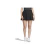 Adidas Golf Fashion Sports Solid Color Textured Front Pleated Casual Skirt Women Skirts Black HZ6099
