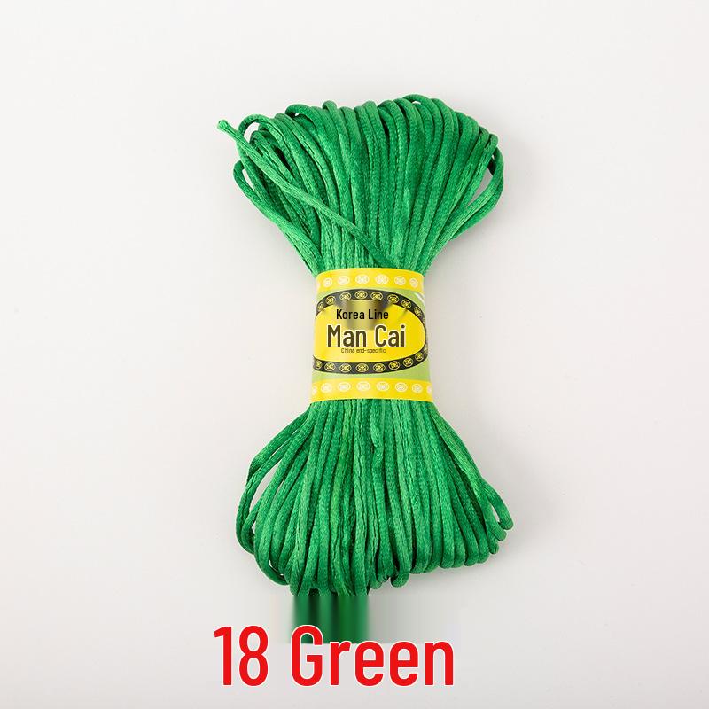 Korean Jade and Chinese Knot Weaving Cord - 20 Meters (No. 5 & No. 7)