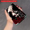 2DFlat Samsung phone case Red Roses & Skeleton Face Phone Case Applicable to Galaxy S22 S23 S24 S25ULTRA S26 A12 A13 A14 A15 A16