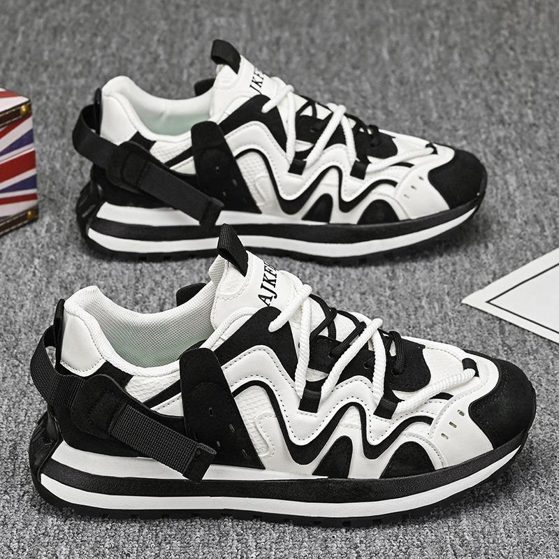 Men's Shoes Spring and Autumn New Casual Platform Dad Shoes Trendy Versatile Breathable Fashion Sports Trendy Shoes
